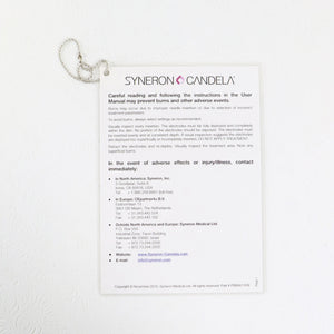 Syneron Candela Laser Operator User Instructions Prevent Burns Warning Guide