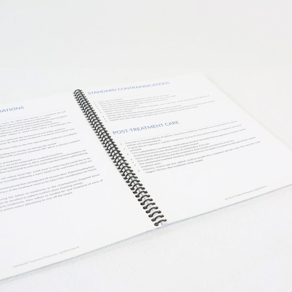 Aerolase LightPod Neo Treatment Protocols Guide Booklet Manual