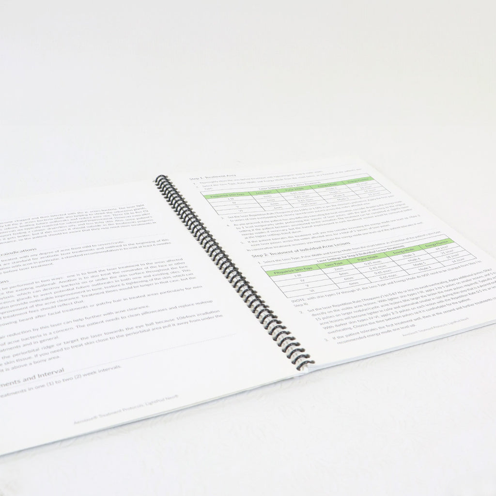 Aerolase LightPod Neo Treatment Protocols Guide Booklet Manual