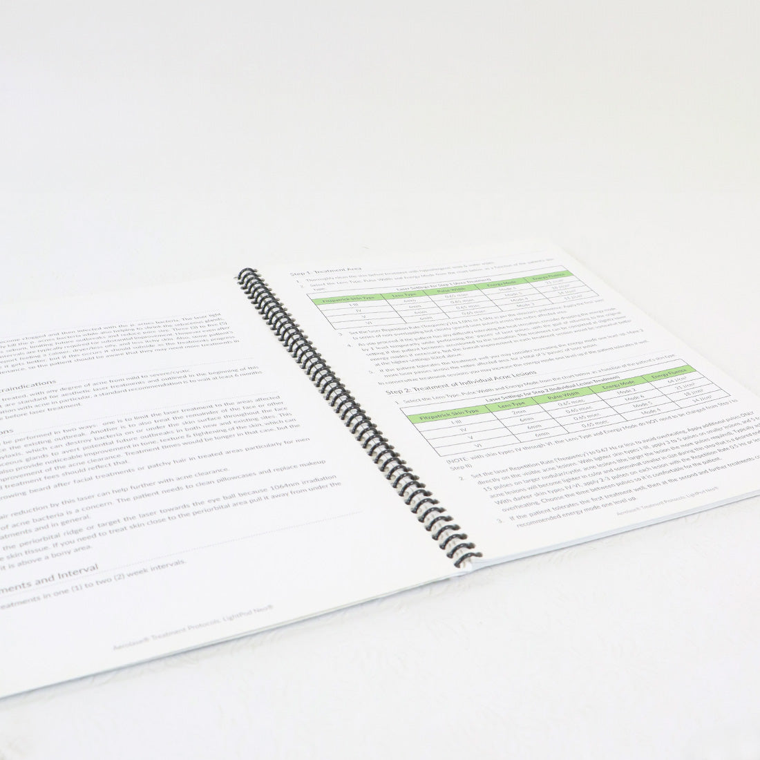 Aerolase LightPod Neo Treatment Protocols Guide Booklet Manual