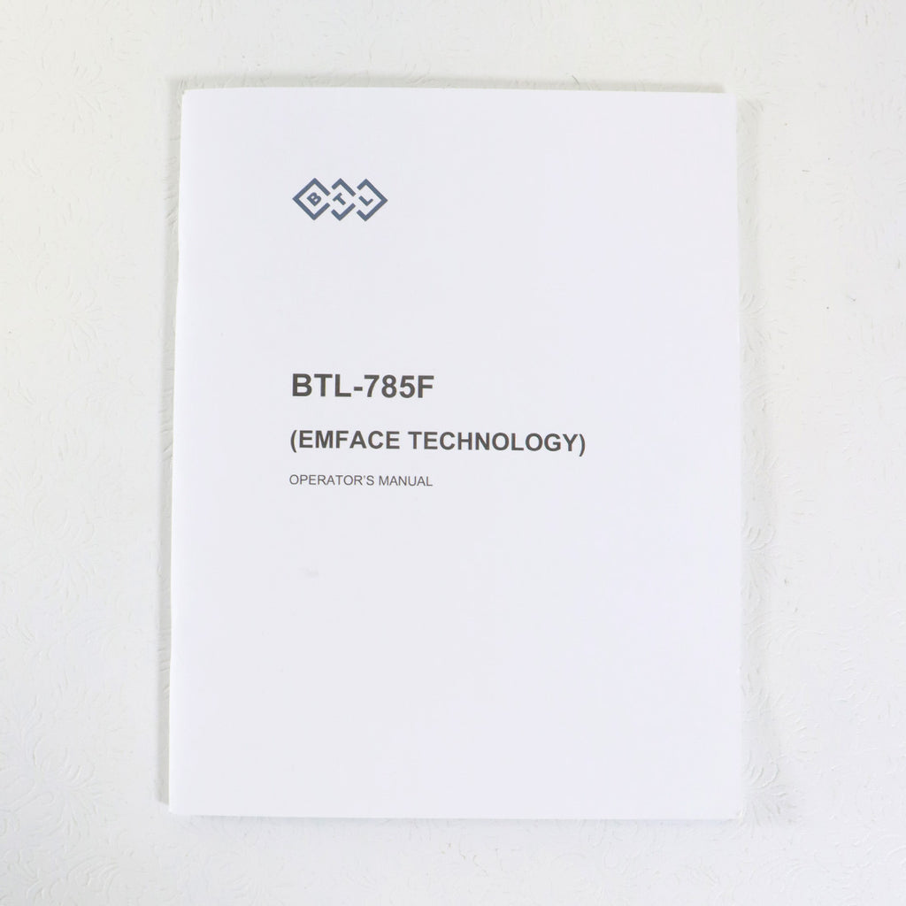 BTL Aesthetics BTL-785F EmFace Technology System Operator Manual