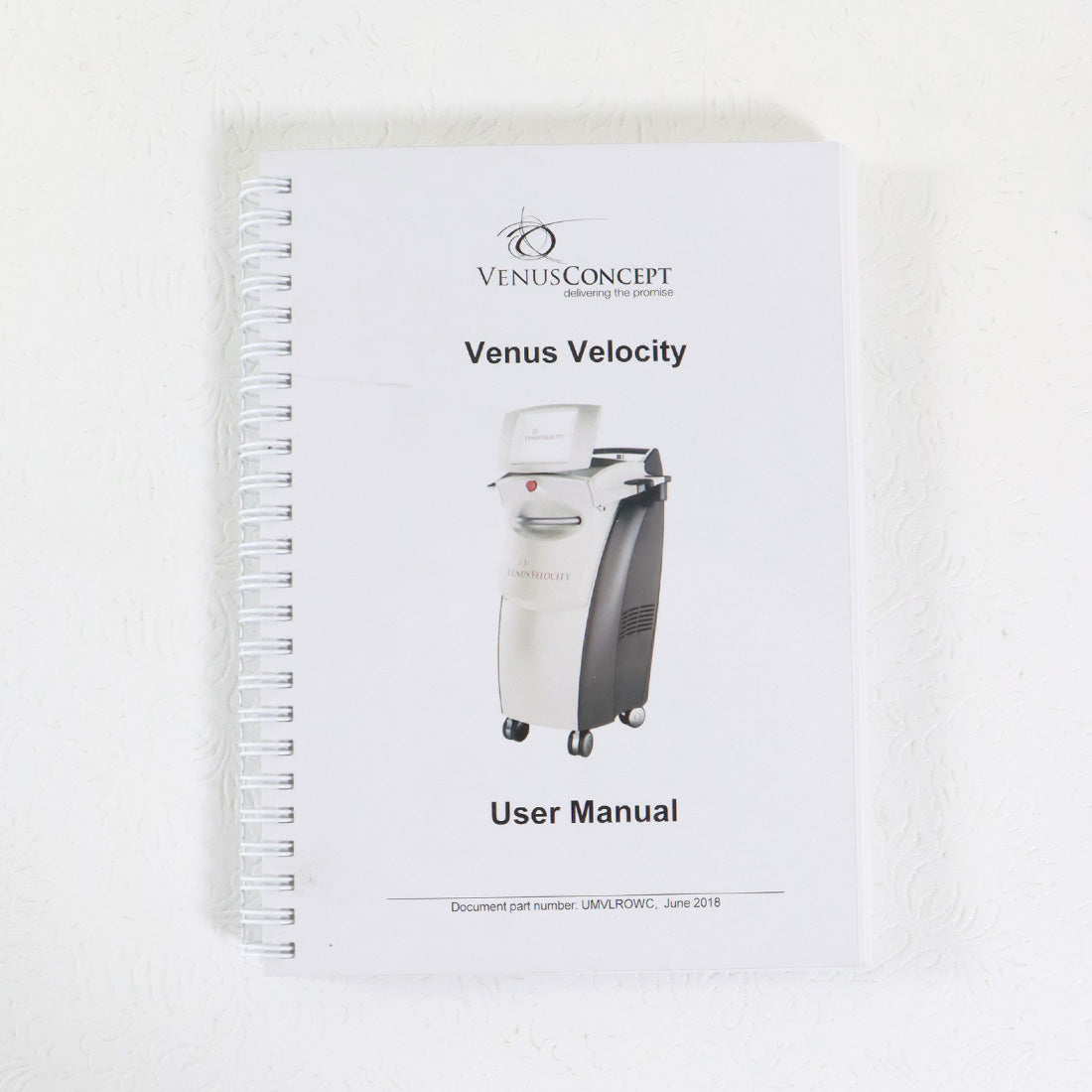 2018 VenusConcept Venus Velocity Diode Laser User Manual Operator Guide UMVLTOWA