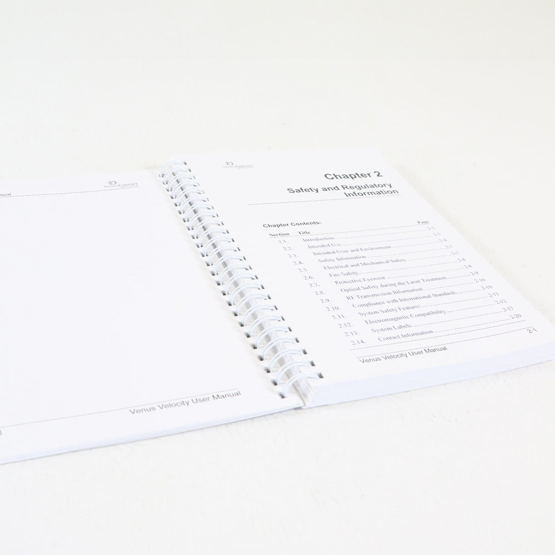 2018 VenusConcept Venus Velocity Diode Laser User Manual Operator Guide UMVLTOWA