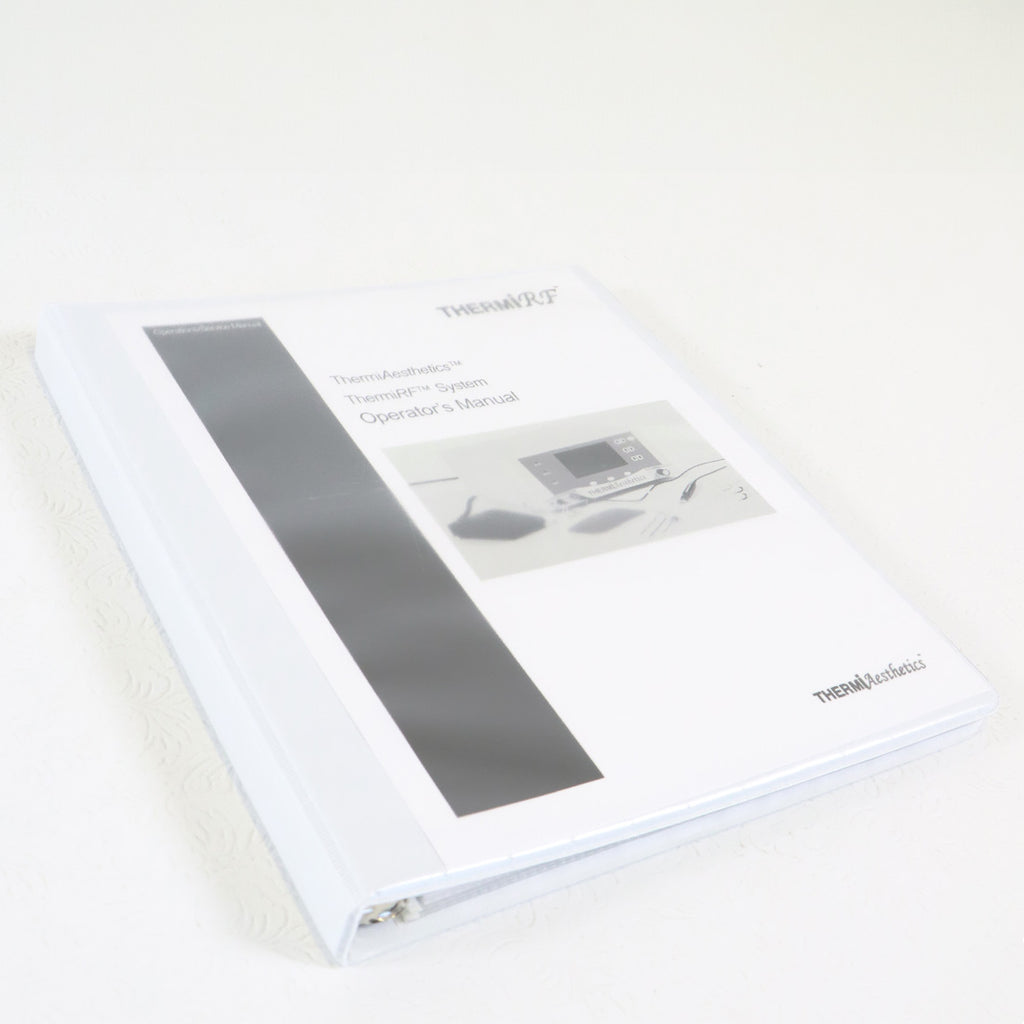 Thermi Aesthetics ThermiRF Cellulite System User Guide Operator Manual