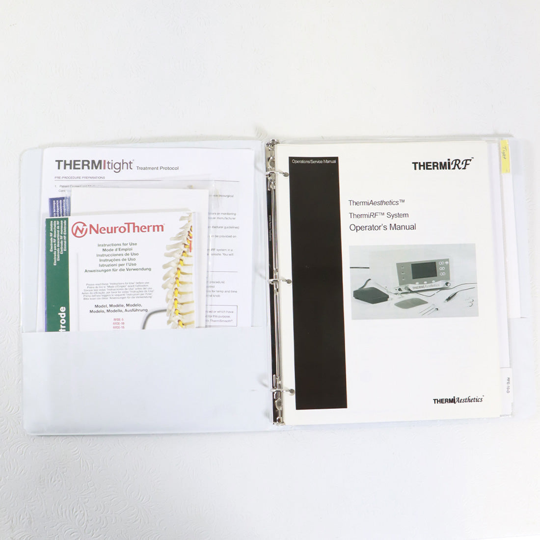 Thermi Aesthetics ThermiRF Cellulite System User Guide Operator Manual
