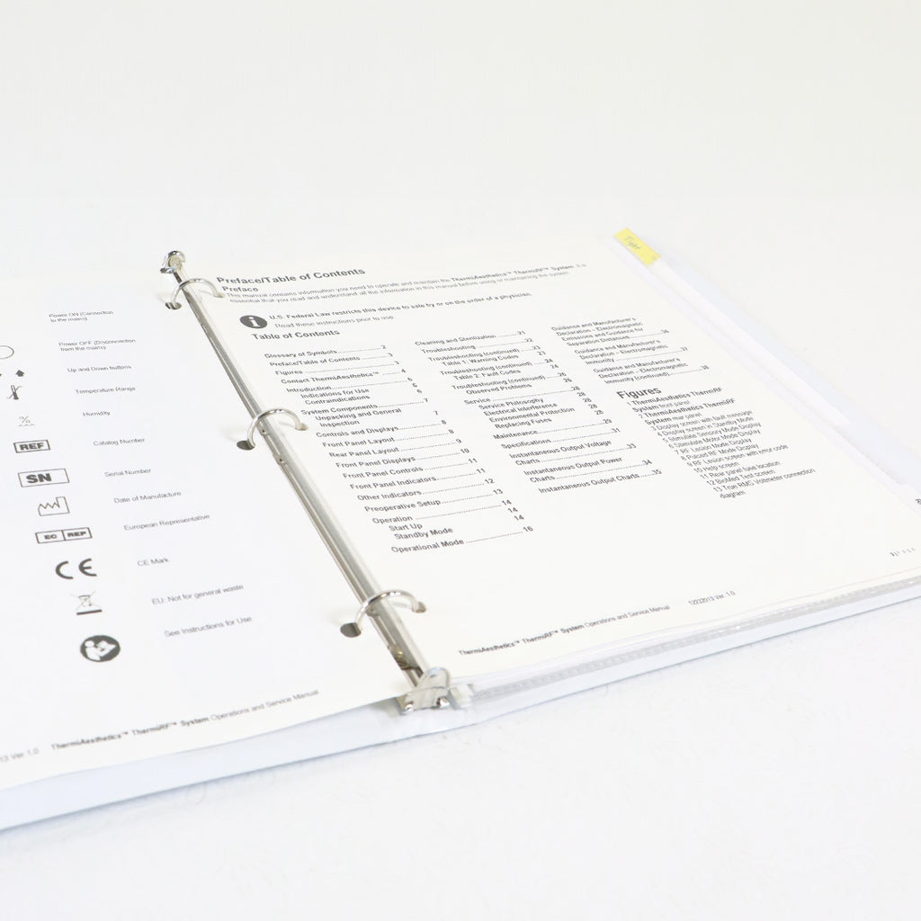 Thermi Aesthetics ThermiRF Cellulite System User Guide Operator Manual