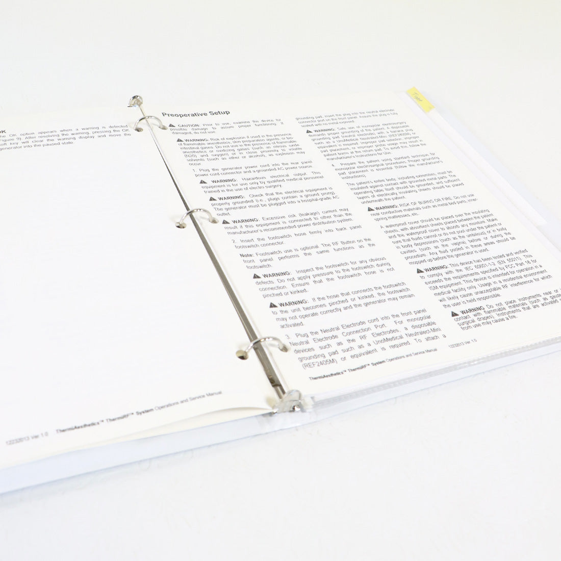 Thermi Aesthetics ThermiRF Cellulite System User Guide Operator Manual