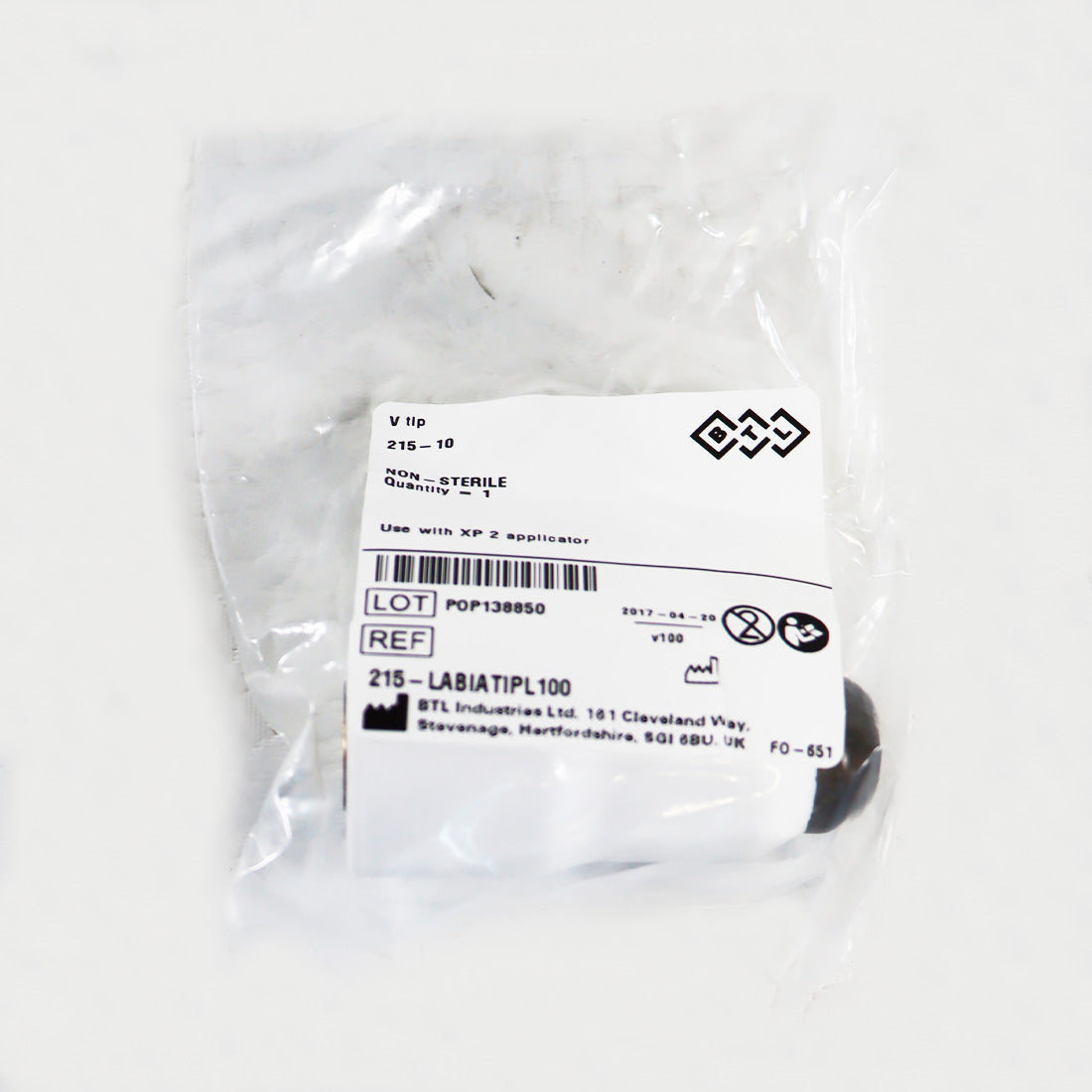 BTL Femme XP 2 Applicator Tips V-Tip 215-10 Non-Sterile 215-LABTip101 4 Pack