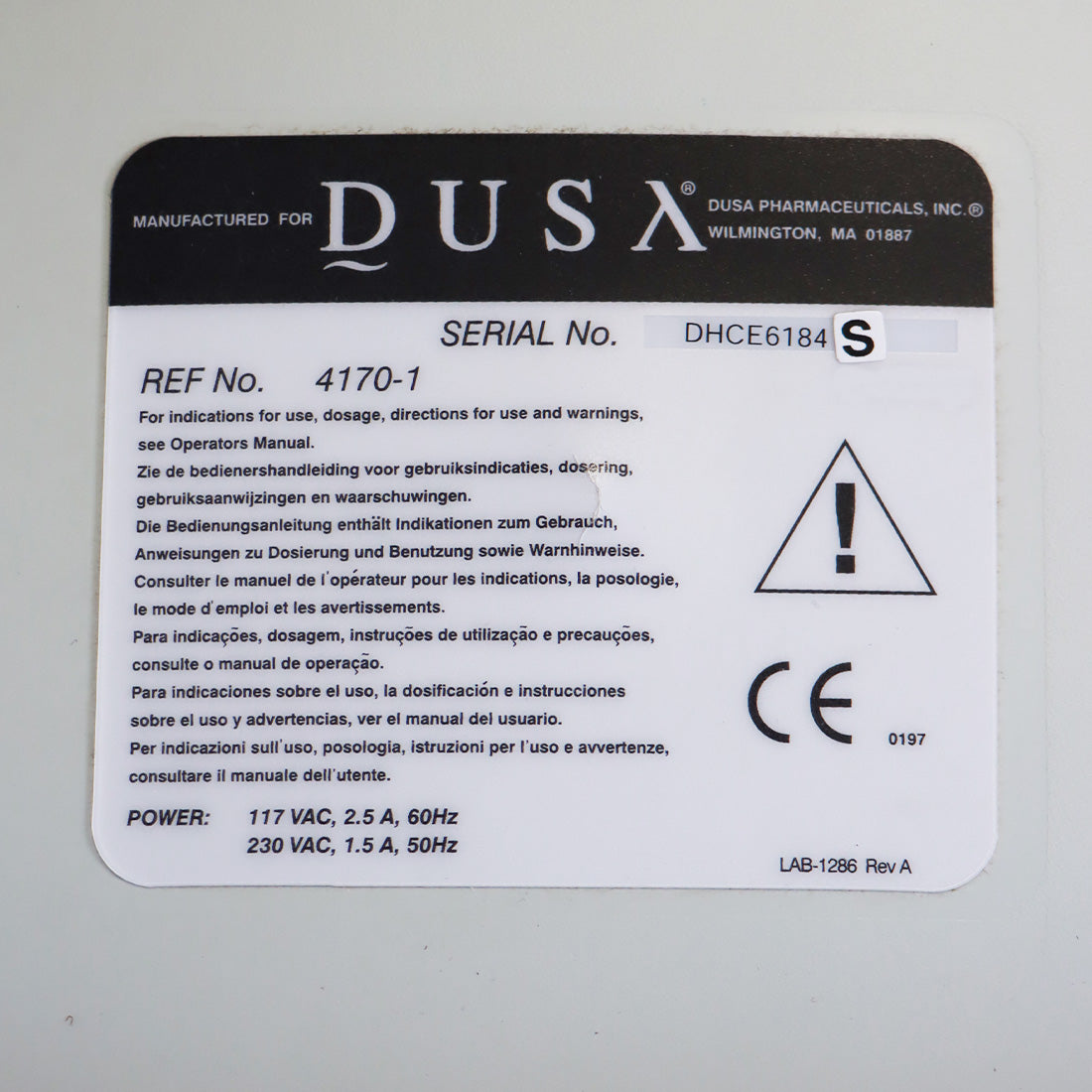 Dusa Blu-U 4170-1 Photodynamic Light Skin Treatment Therapy Phototherapy