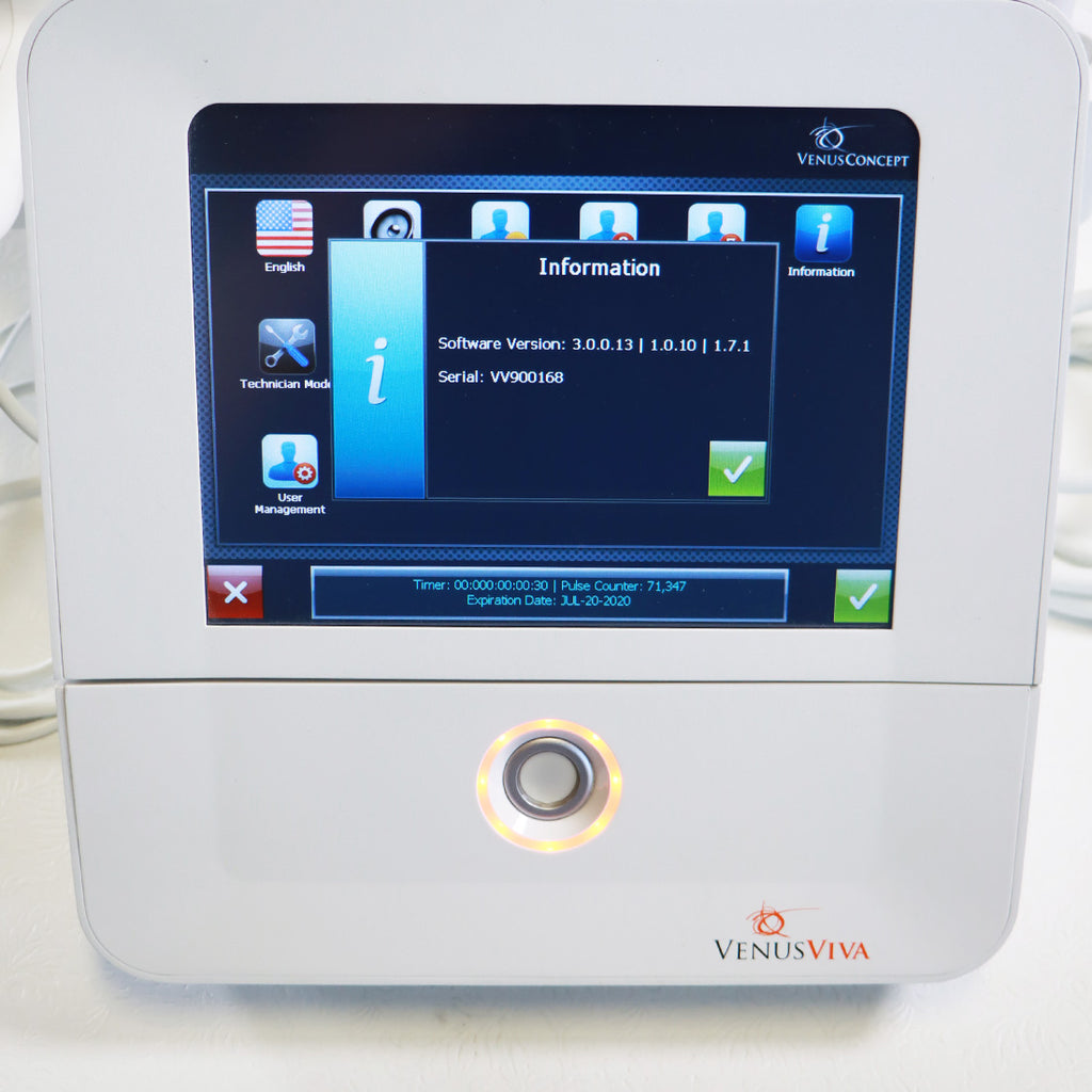 Venus Concept Venus Viva Fractional Radio Frequency RF Scars Skin Resurfacing