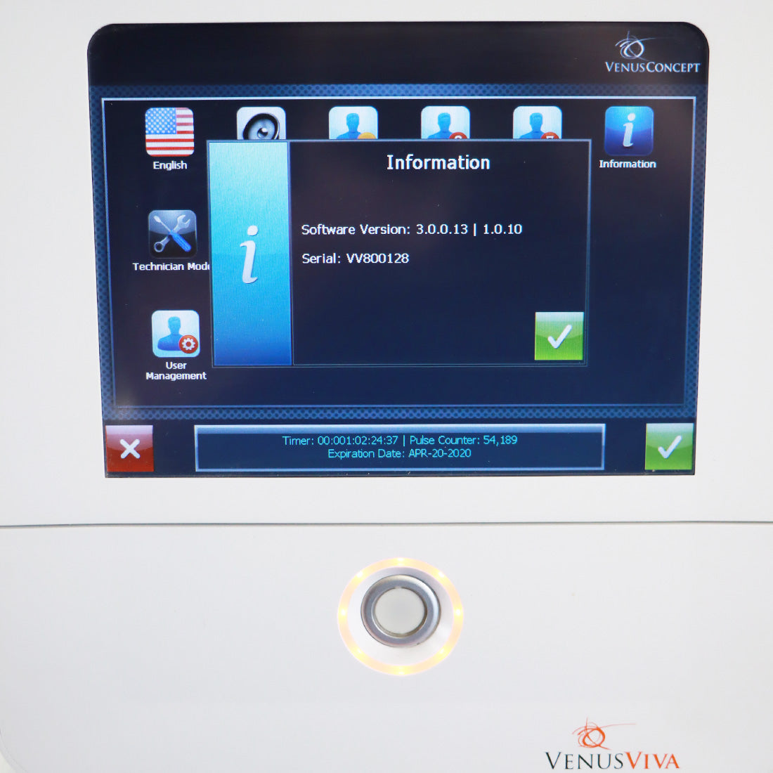 Venus Concept Venus Viva Fractional Radio Frequency Skin Resurfacing Scars RF