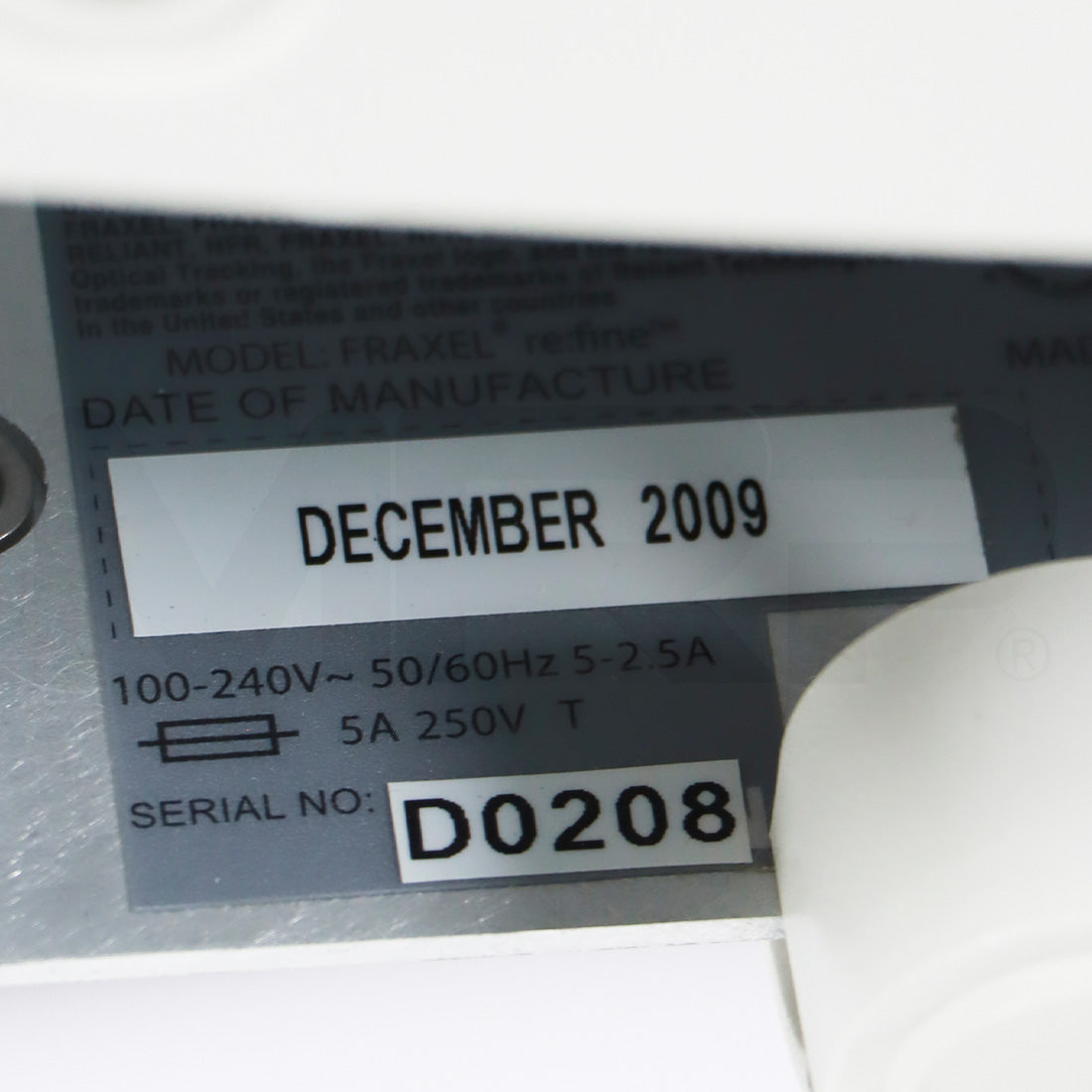 2009 Solta Fraxel re:fine Skin Rejuvenation Microbeam Therapy SR Laser System