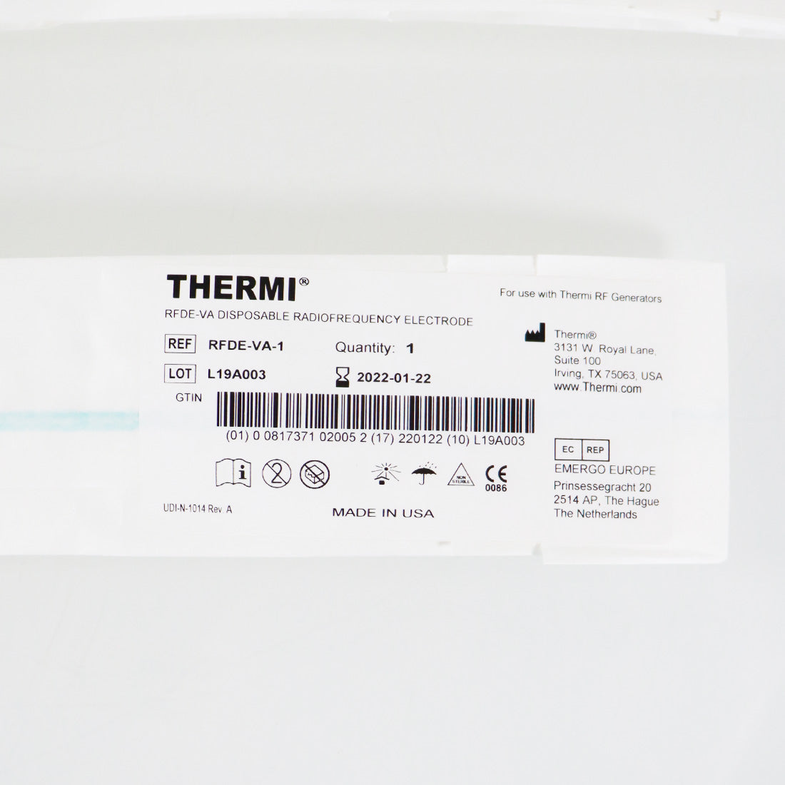 ThermiRF RFDE-VA-5 Training Disposable RF Electrodes Probe 3pk EXP2022