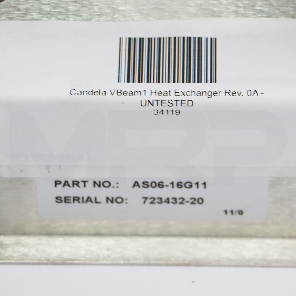 Candela VBeam1 Laser Thermal Heat Exchange AS06-16G11 As-Is