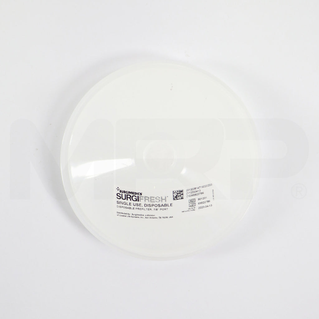 Surgimedics Surgifresh Smoke Evacuation Pre-Filter Disposable 7/8" Port