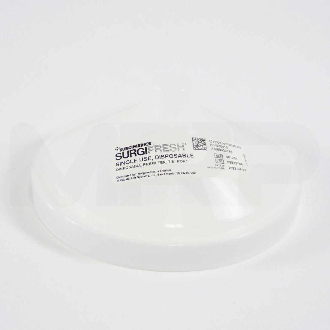 Surgimedics Surgifresh Smoke Evacuation Pre-Filter Disposable 7/8" Port