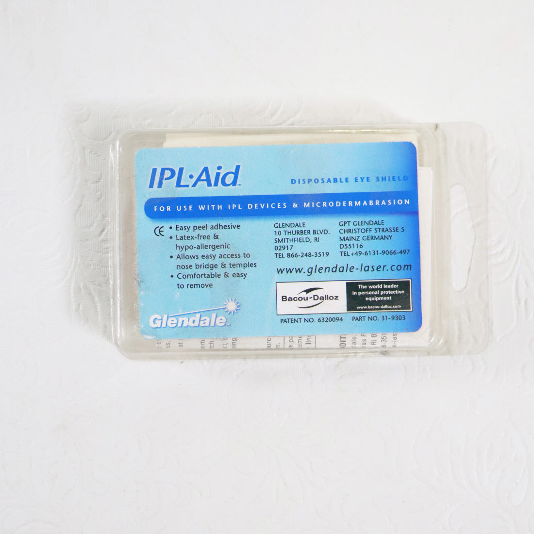 Glendale Laser Aid IPL Laser Safety Disposable Opaque Patient Eye Shield 7 Pairs