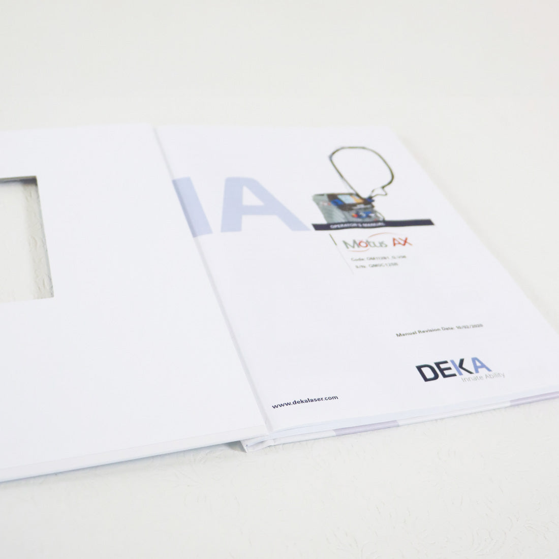 Deka Motus AX Laser Operator's Manual OM112B1_G_V06