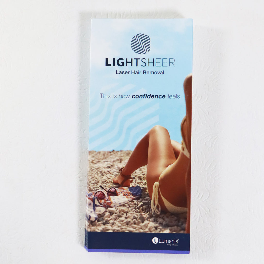 Lumenis LightSheer Laser Hair Removal Office Patient Brochure x14