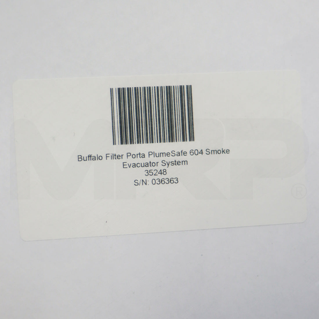 Buffalo Filter Porta PlumeSafe 604 PPS604 ViroSafe Filter Surgical Smoke Evacuation Device