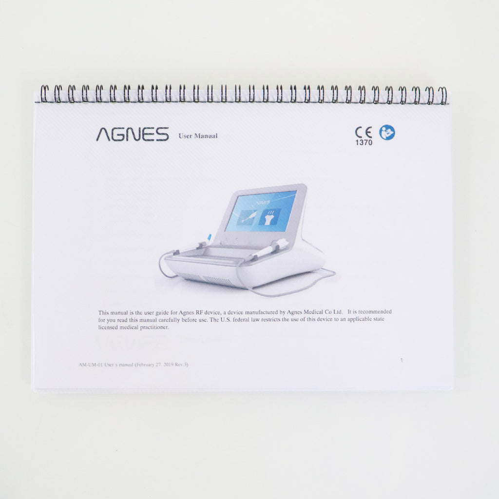 AGNES Medical User References Guide Operators Manual Set Up Information Kit