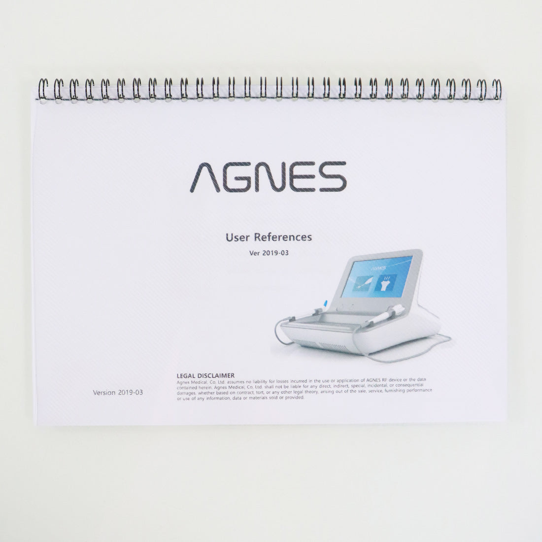 AGNES Medical User References Guide Operators Manual Set Up Information Kit