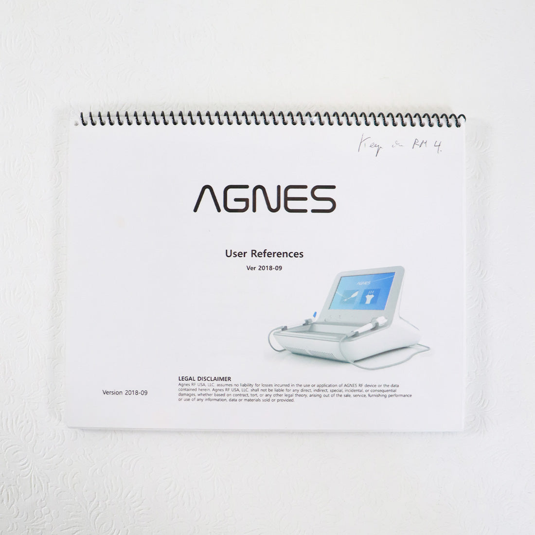AGNES Medical User References Guide Version Revision 2018-09