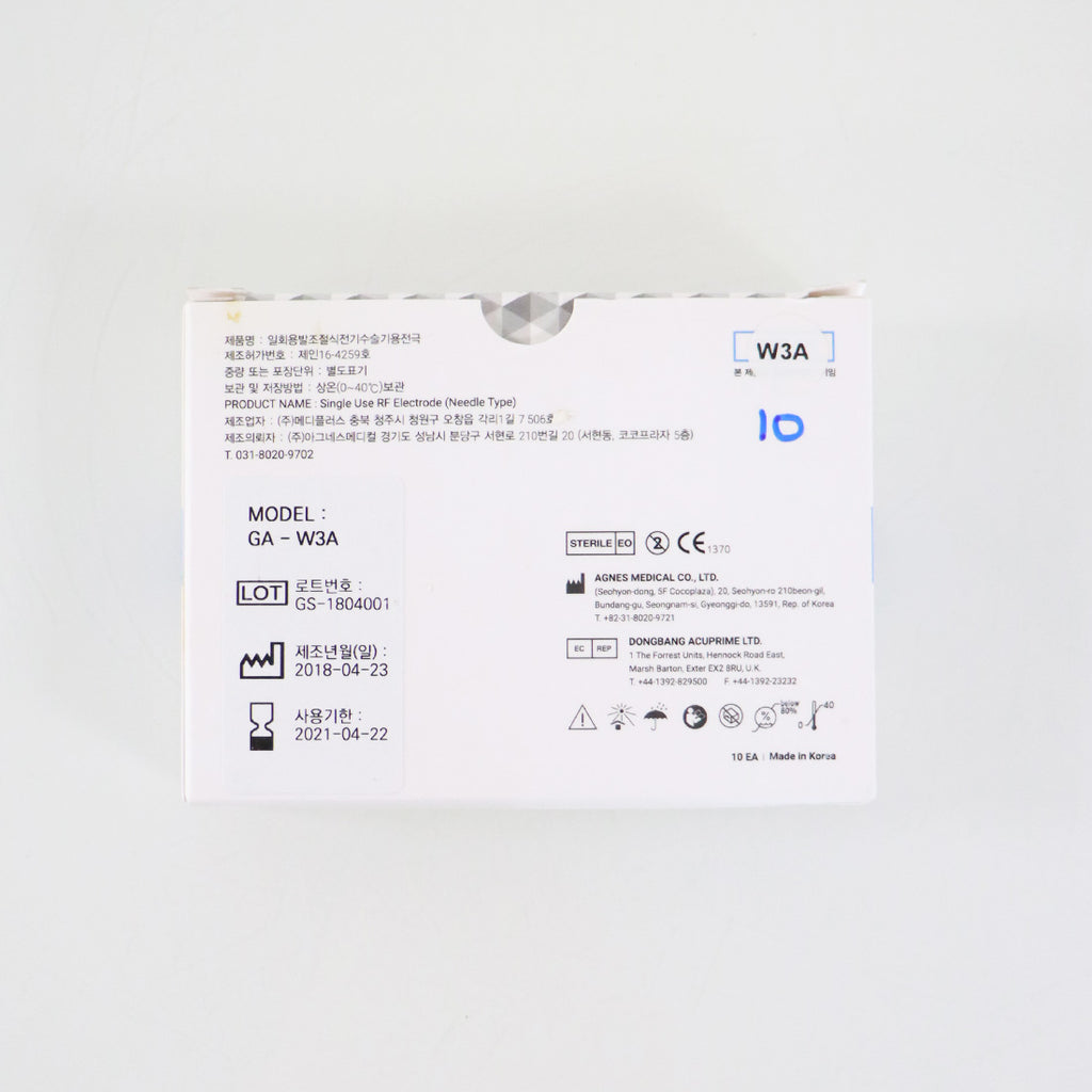 Agnes Medical RF Electrode Type Model W3A 13x Micro-Insulated Needle EXP 04/21