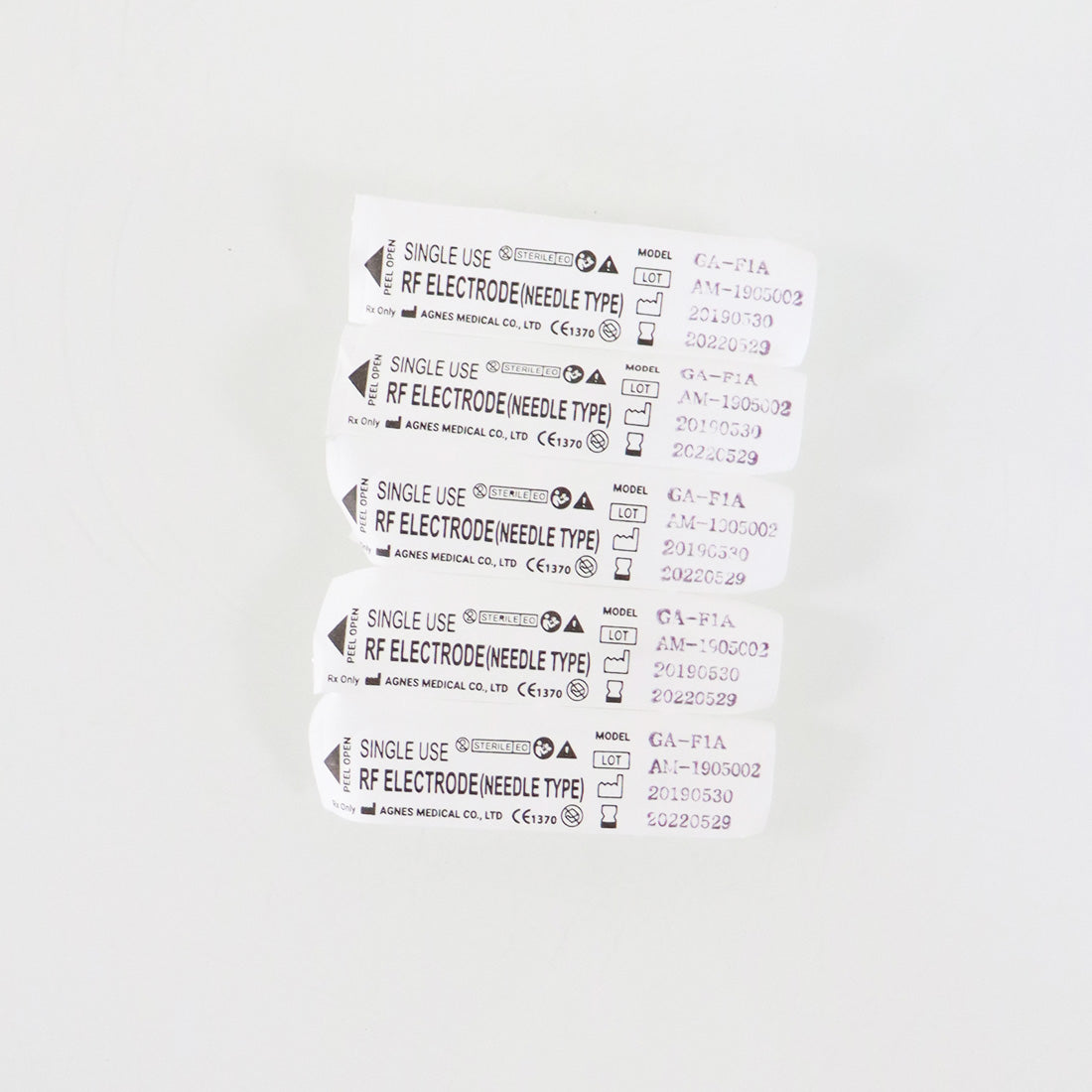 Agnes Medical RF Electrode Type Model F1A 5x Micro-Insulated Needle EXP 05/2022