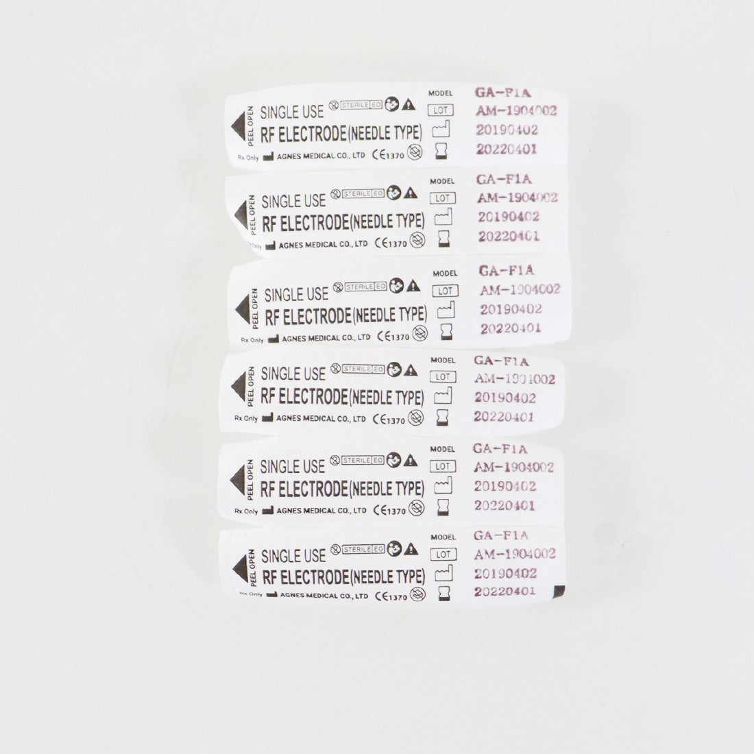 Agnes Medical RF Electrode Type Model F1A 6x Micro-Insulated Needle EXP 04/2022