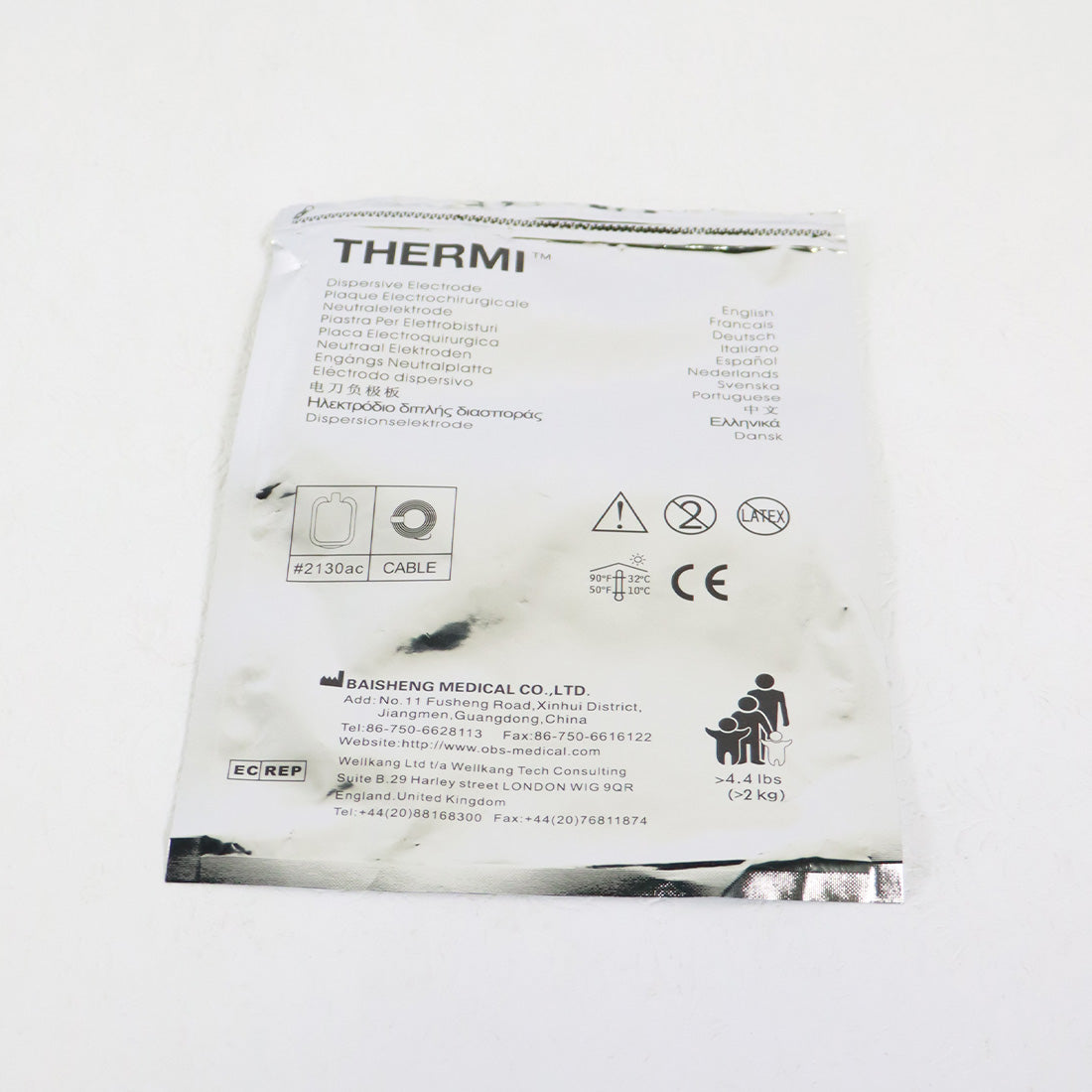 Thermi Aesthetics ThermiRF Dispersive Electrode Electrosurgical Pad