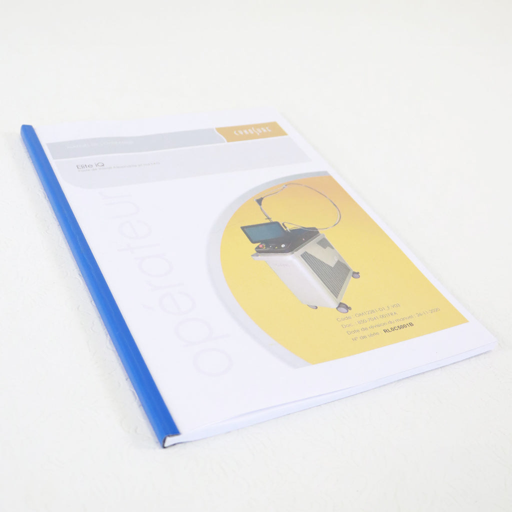 Cynosure Elite iQ Alexandrite Operator French Manual RL0C5001B