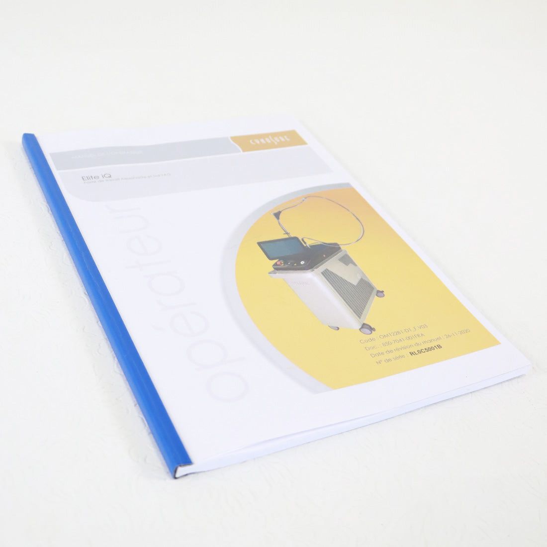 Cynosure Elite iQ Alexandrite Operator French Manual RL0C5001B
