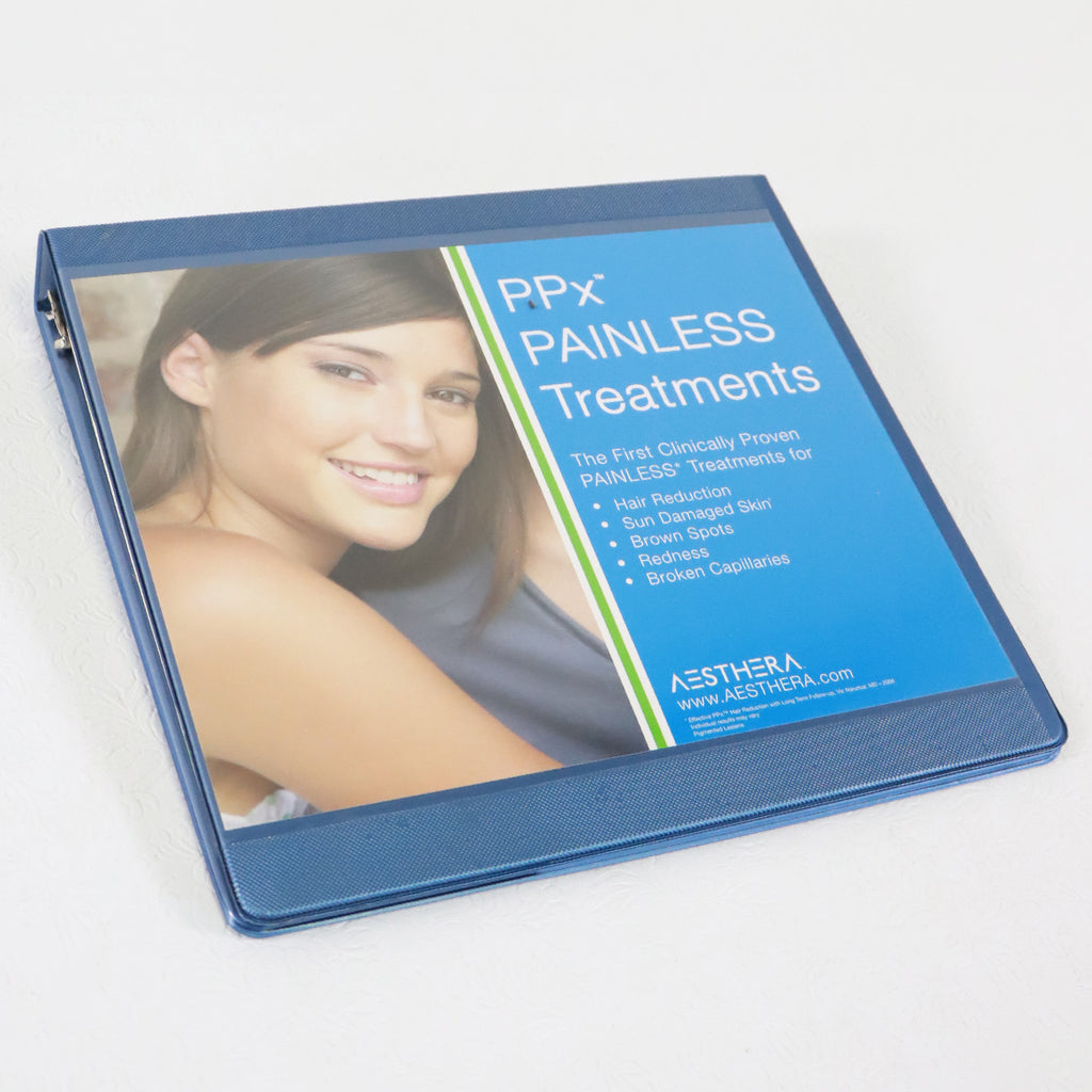 Aesthera PPx Painless Treatments Marketing Binder 40-00738-AA