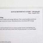 InMode Facetite Morpheus 8 Quick Reference Guide Clinical Bulletin QRG