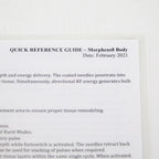 InMode Facetite Morpheus 8 Quick Reference Guide Clinical Bulletin QRG