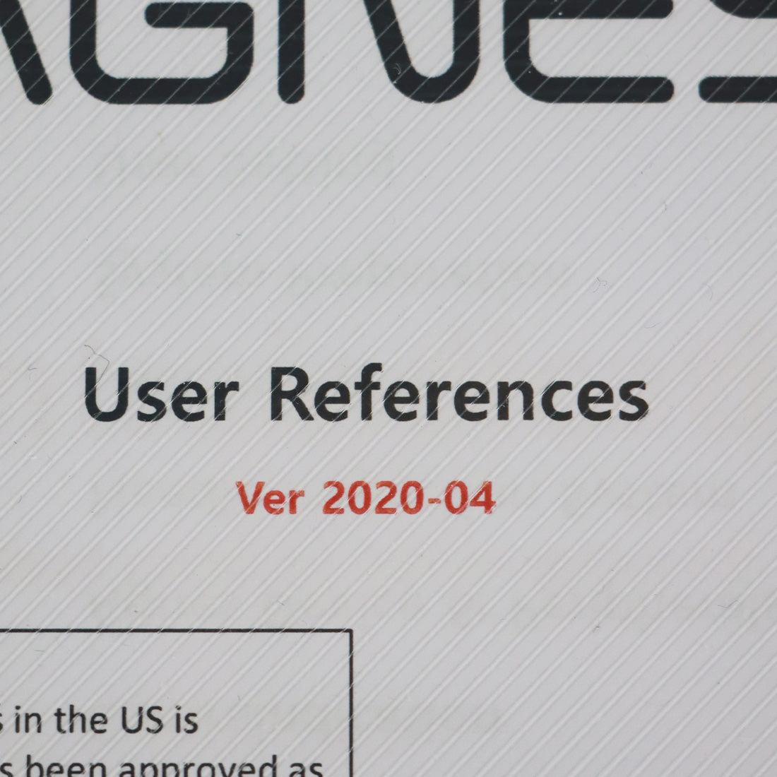 2020 AGNES Medical User References Guide