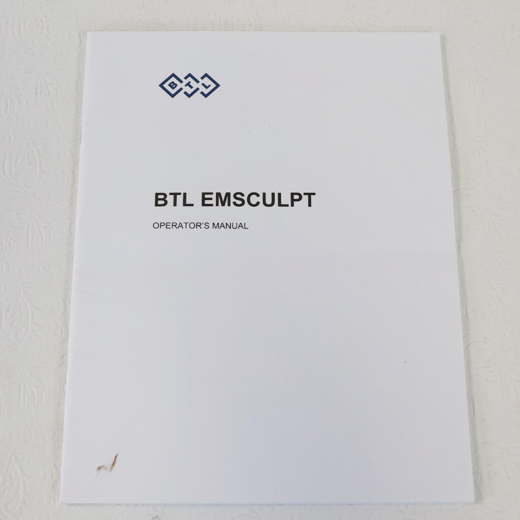BTL EMSculpt Operators Manual Guide User Directions Operator Guidelines