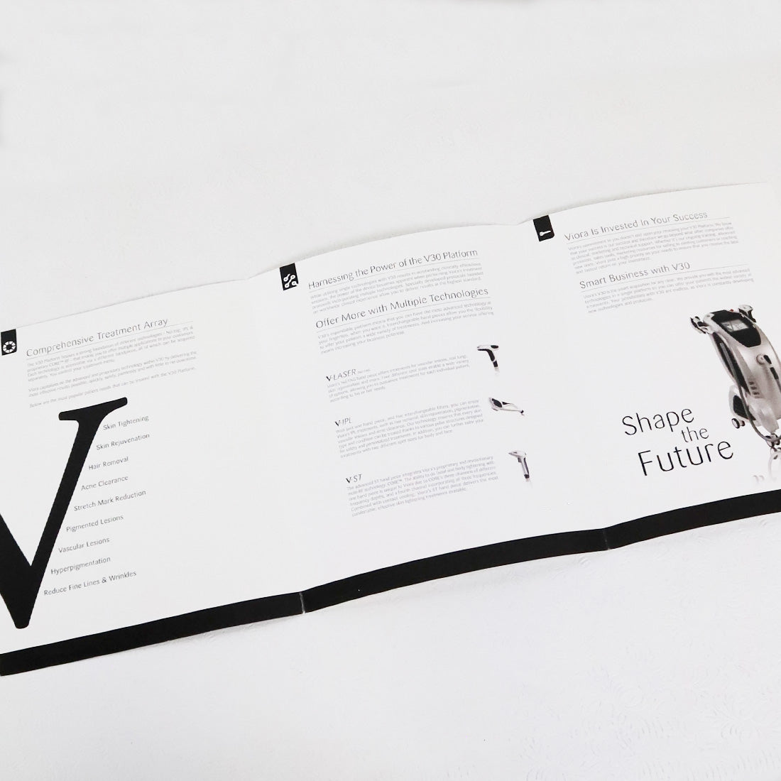 Viora V30 Comprehensive Treatment Array Marketing Booklet