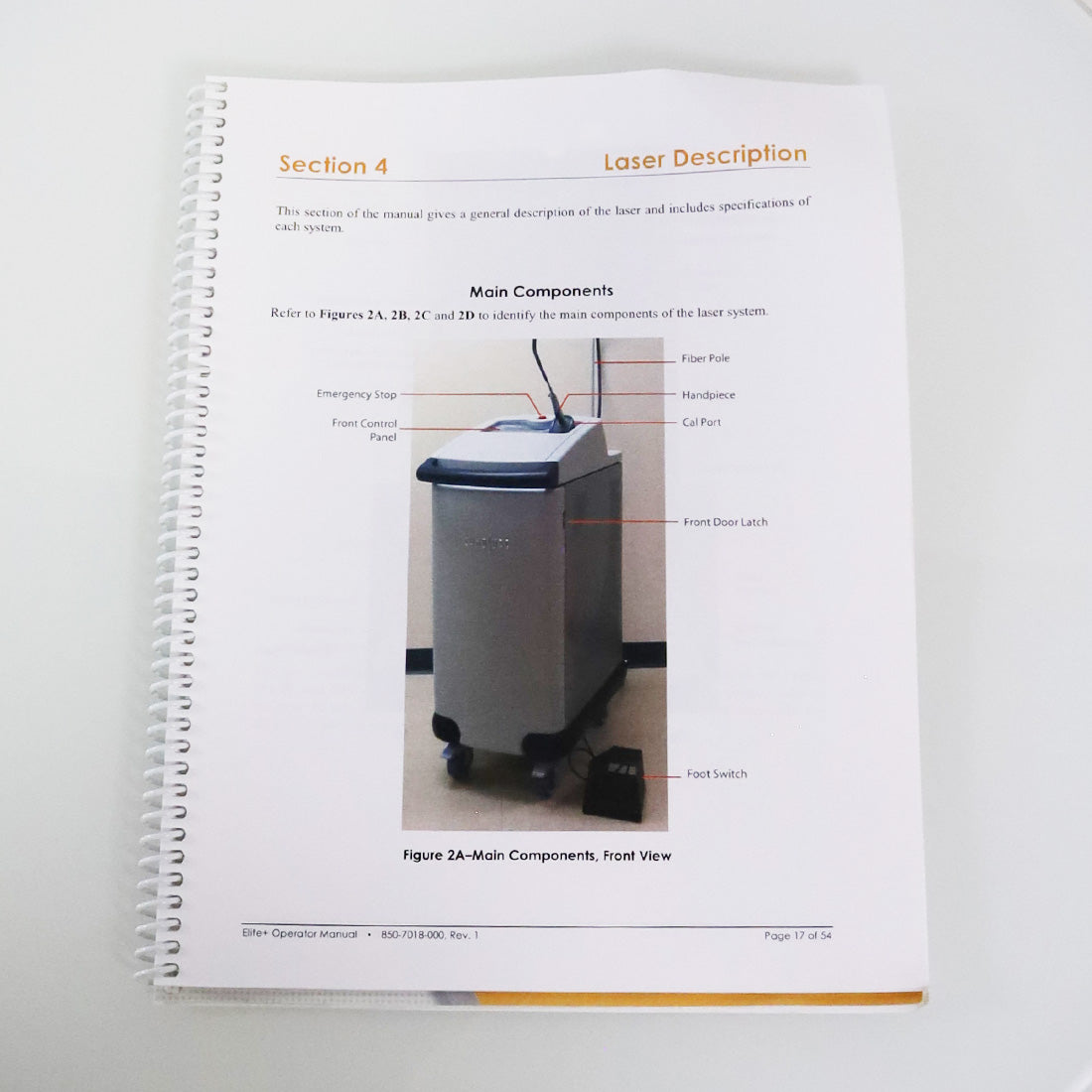 Cynosure Operator Manual Elite+ Apogee+ Aesthetic Workstation 850-7018-000 Rev 1