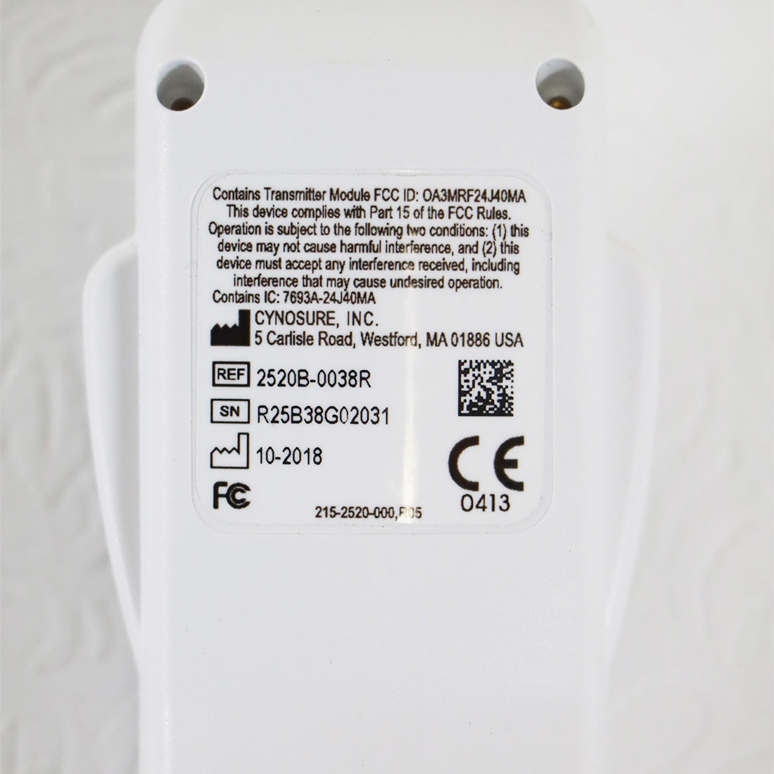 2018 Cynosure Palomar ICON Vectus Skintel Skin Type Melanin Density Reader