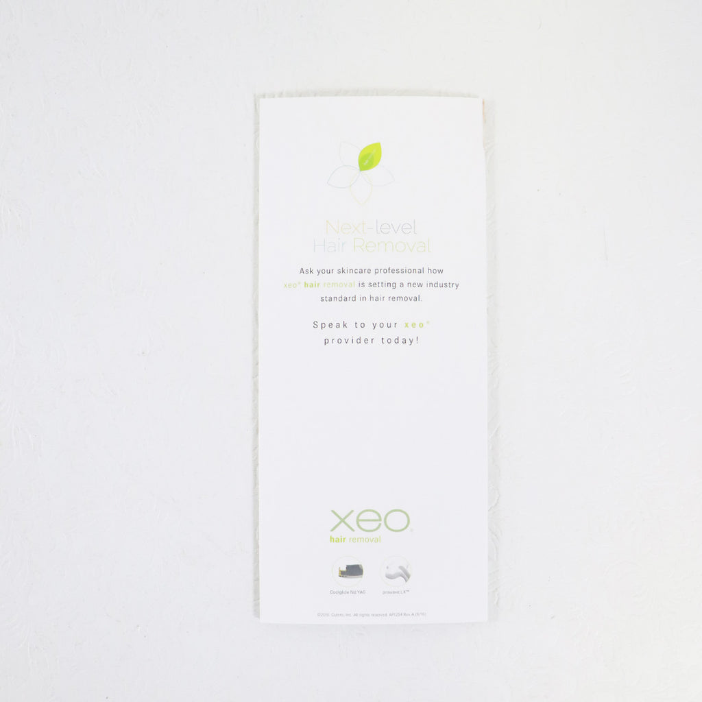 Cutera Xeo Hair Removal Marketing Pamphlet AP1254 Blossom with Confidence 25x