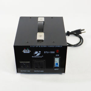 Goldsource Step Up Down Transformer Power Source STU-1500 110V 220V
