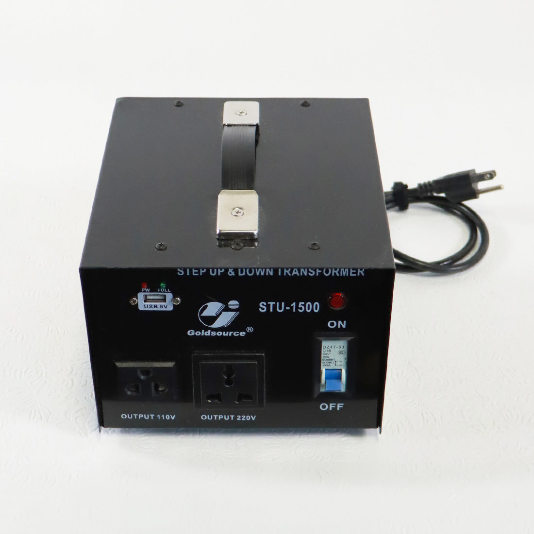 Goldsource Step Up Down Transformer Power Source STU-1500 110V 220V