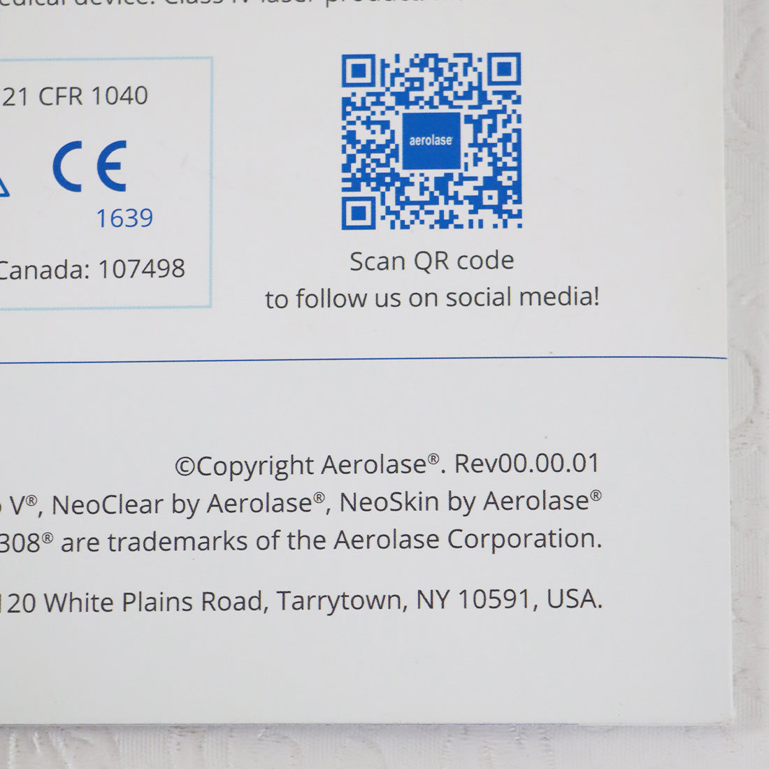 Aerolase Neo Elite Improve Skin Concerns Office Marketing Before After Photos Tri-Fold