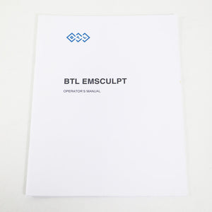 BTL EMsculpt Operators Manual Guide User Directions Operator Applicator