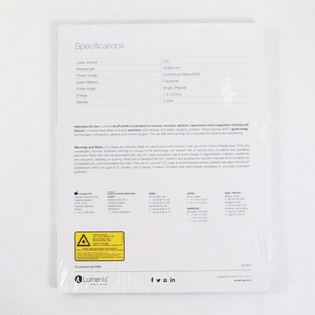 2020 Lumenis AcuPulse Information Marketing Flyer PB-00021590 Rev A 25x