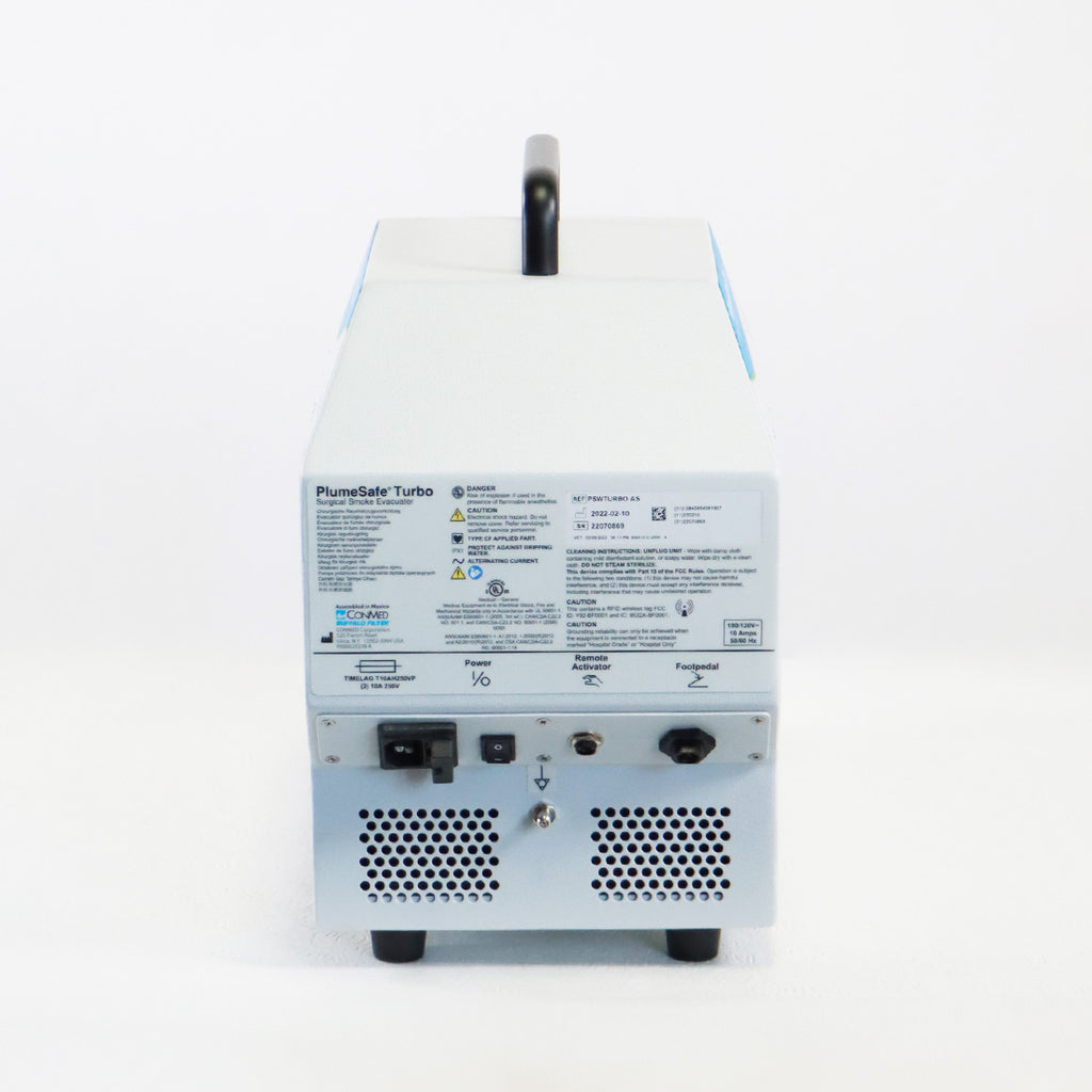 2022 ConMed Buffalo Filter PlumeSafe Turbo Smoke Evacuation System