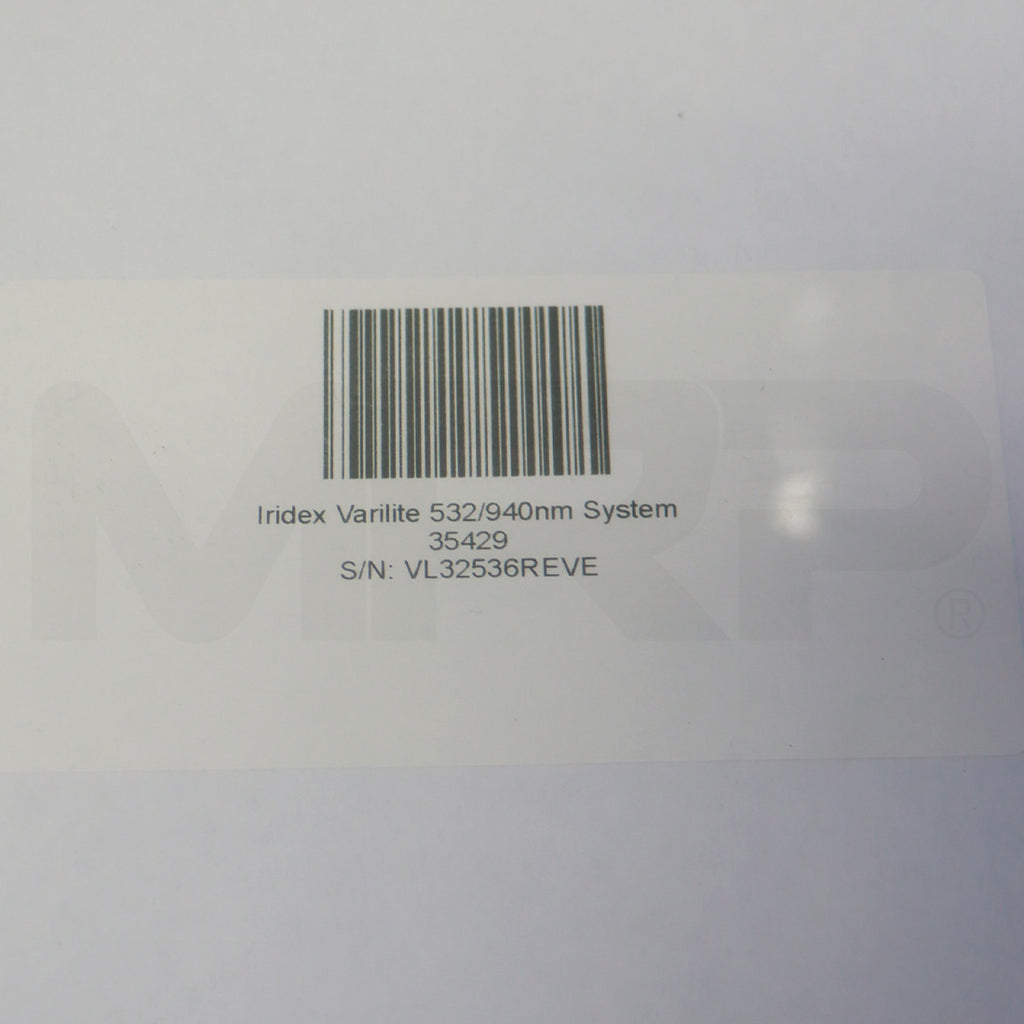 2013 Cutera Iridex Varilite Dual Wavelength 532/940nm System