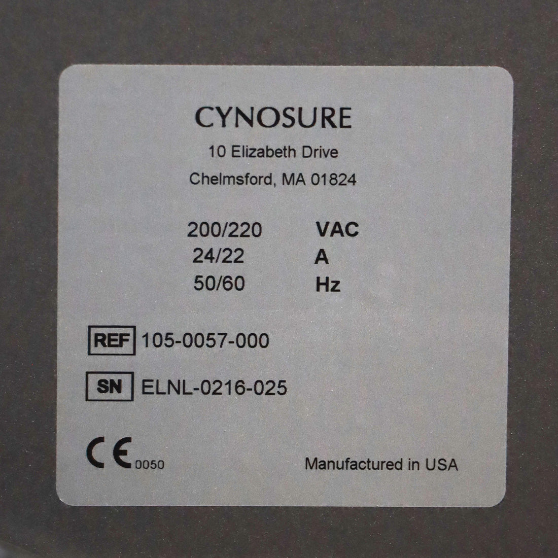 Cynosure Apogee Elite 105-0057-000 Lesions Hair Removal HR YAG 1064 755